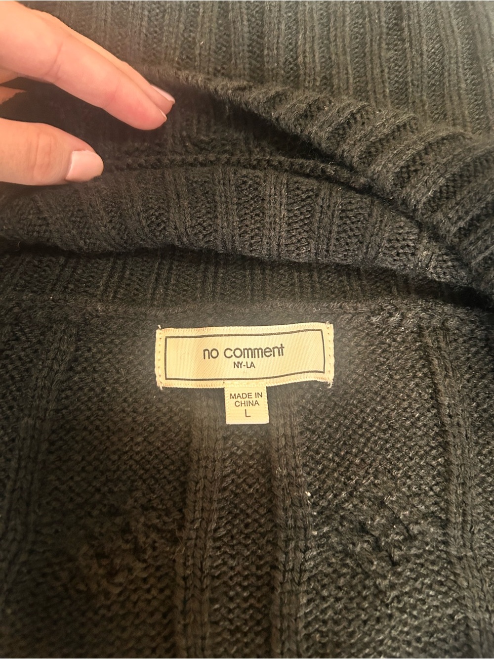 Black y2k Turtleneck ultracropped hip hop style sweater - Picture 4 of 4